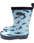 Shark Print Gumboot Blue