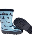 Shark Print Gumboot Blue