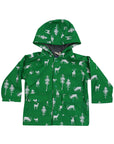 Little Stag Raincoat Green