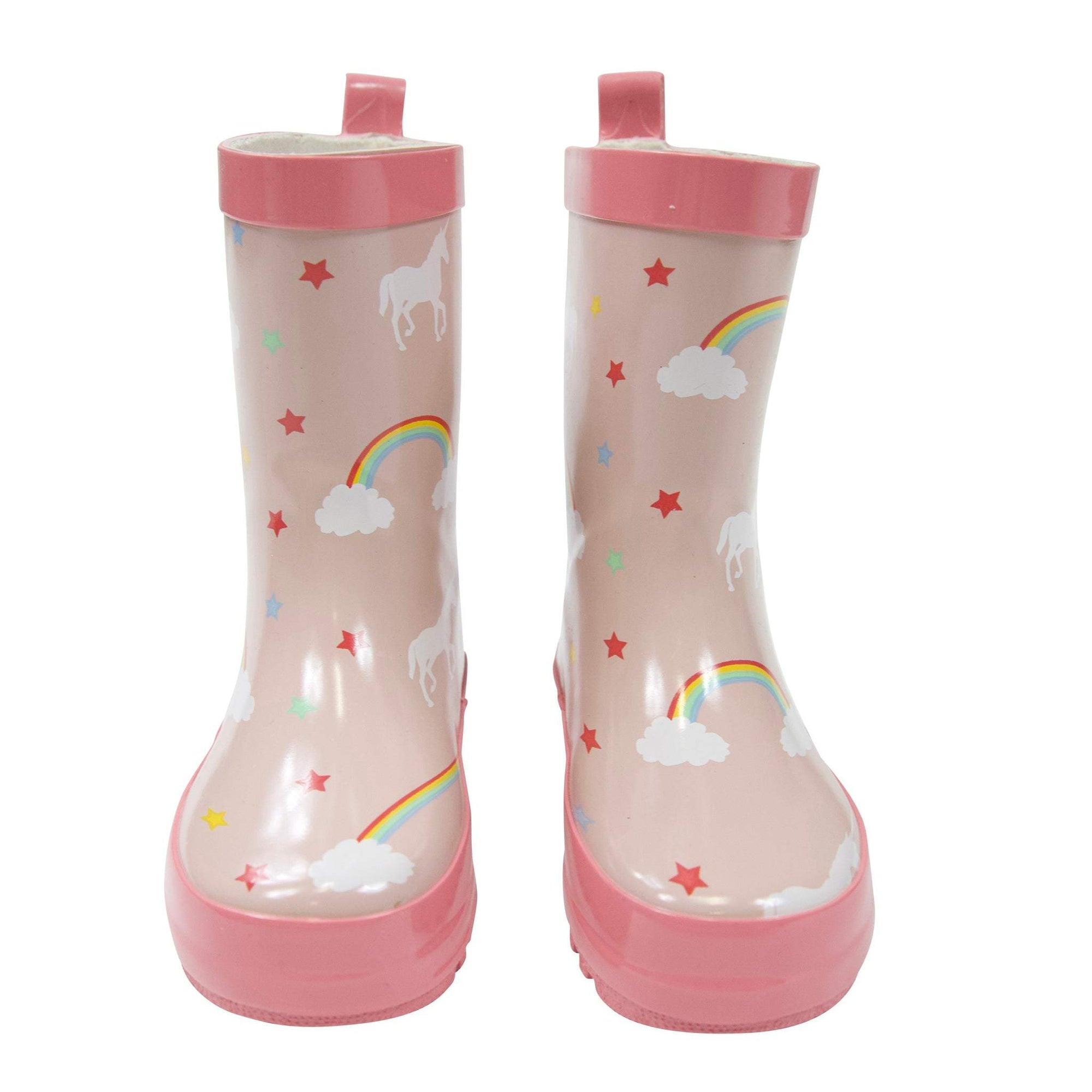 Unicorn & Rainbows Gumboot Dusty Pink