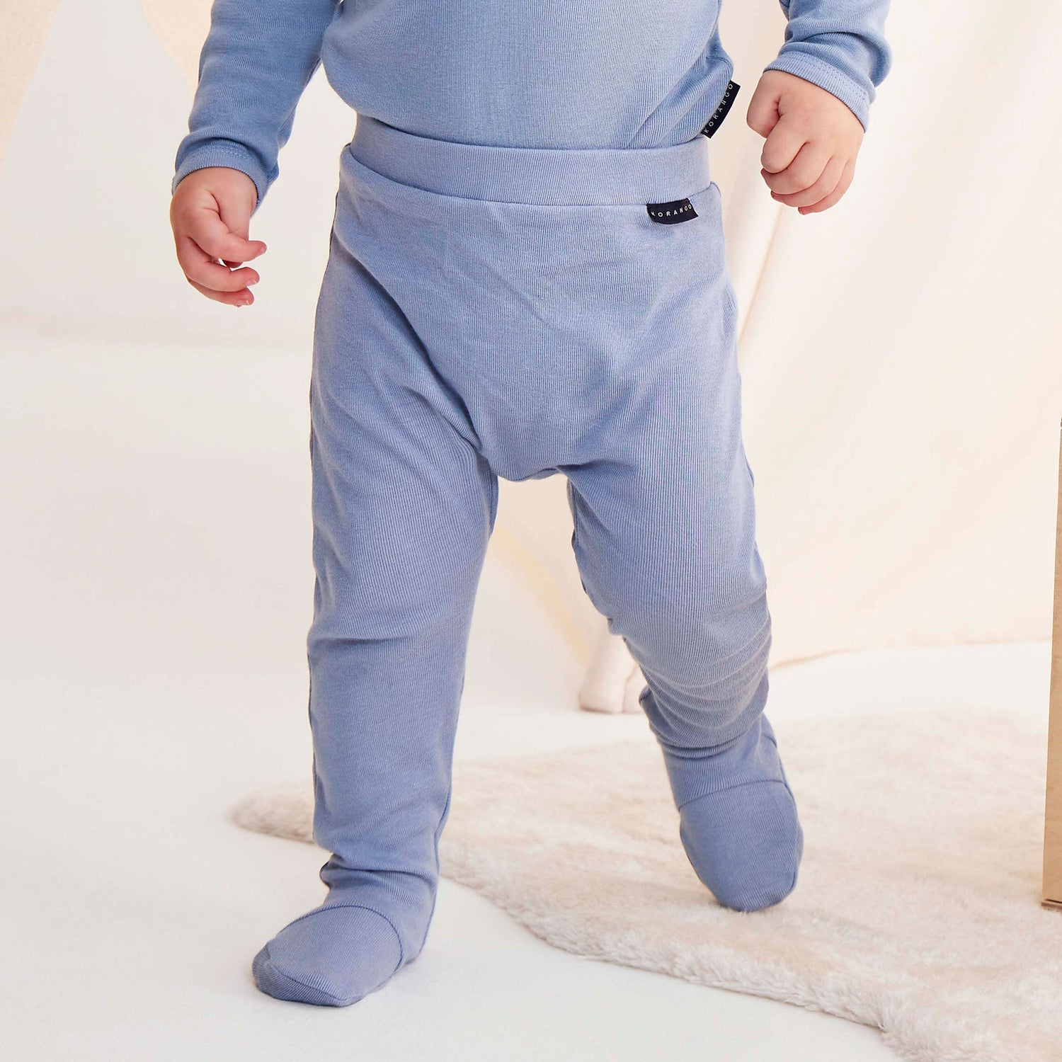 Drop Crotch Cotton Modal Legging Blue