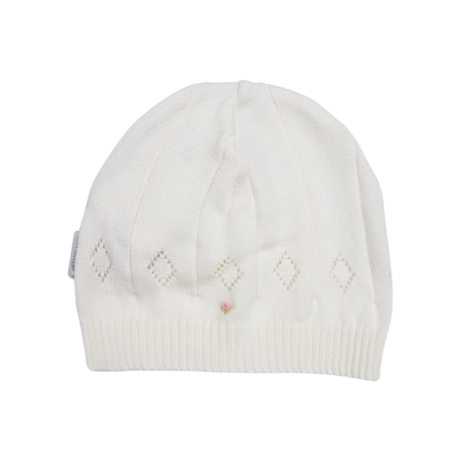 Knit Beanie with Hand Embroidery