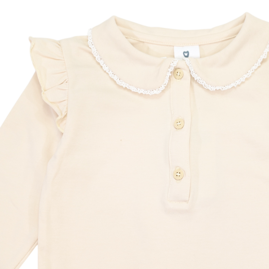 Collared Tee Beige
