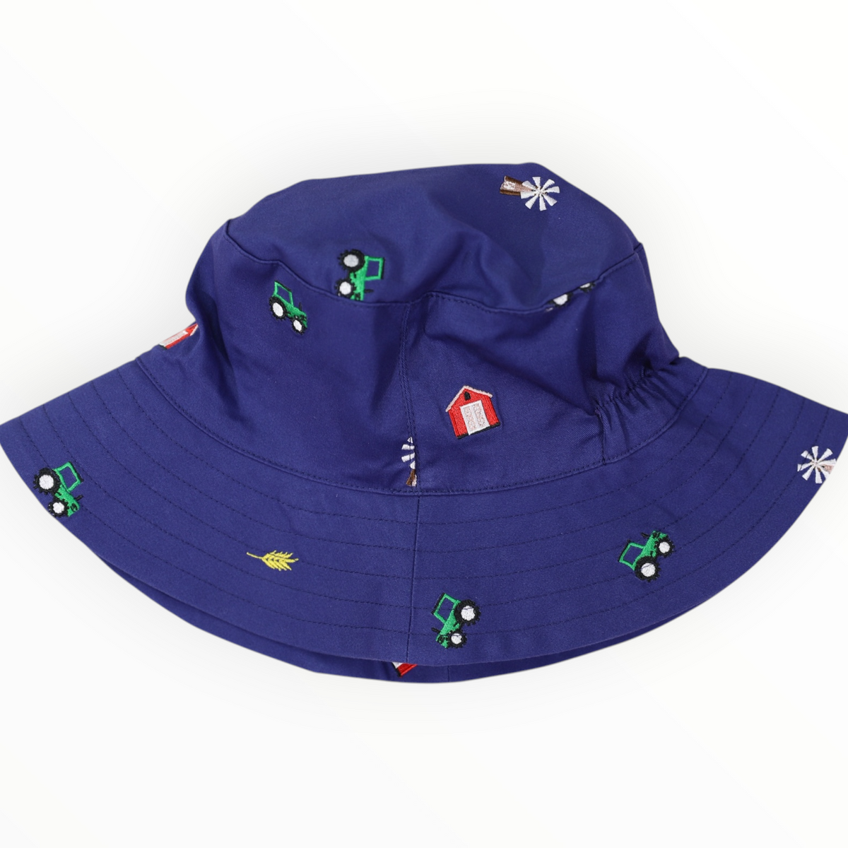 Emb. Sunhat Navy