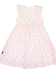 Unicorn Frill Cotton Poplin Frill Dress Light Pink