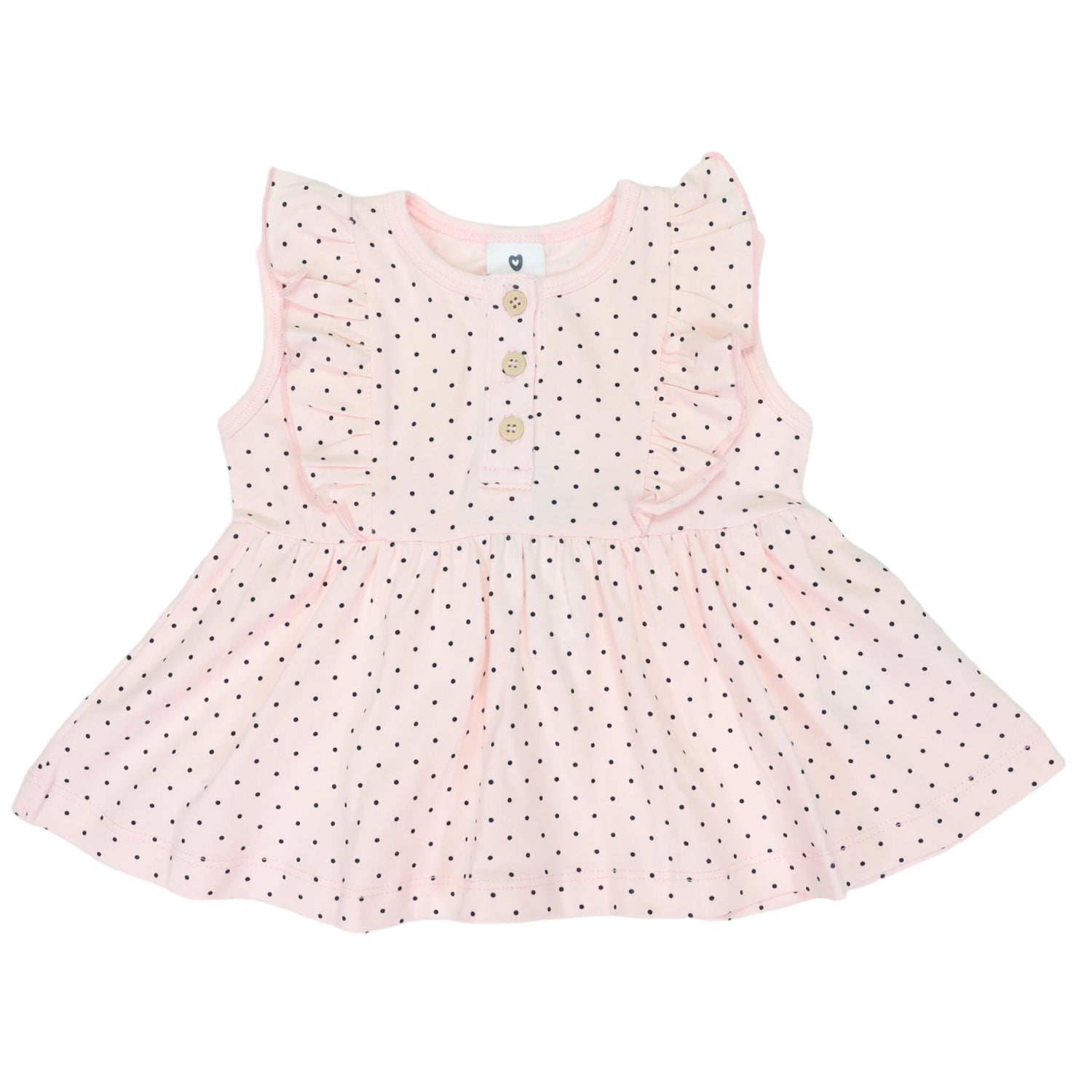 Cotton Stretch Spot Blouse Pink