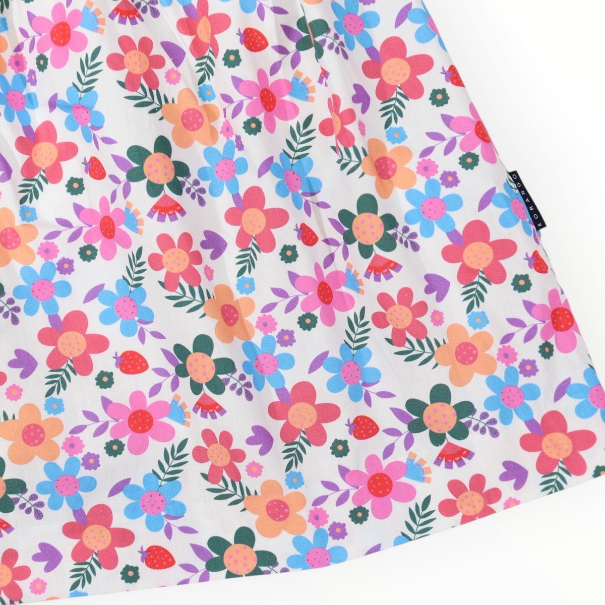 Smocked Bold Floral Dress