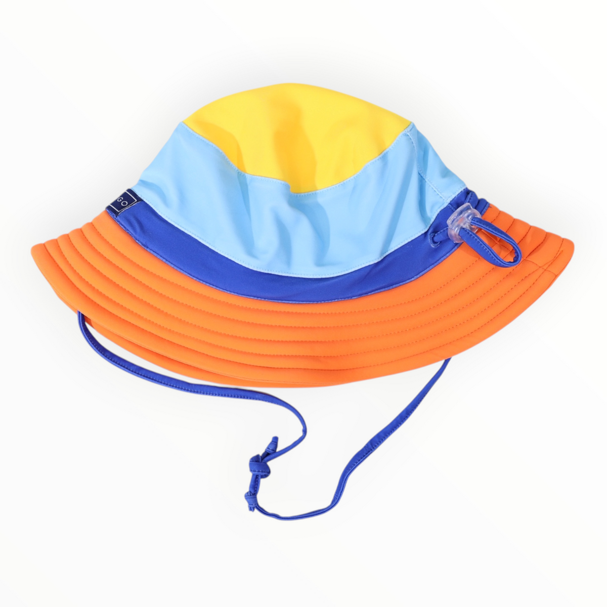 Colour Block Swim Hat Blue