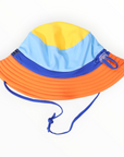 Colour Block Swim Hat Blue