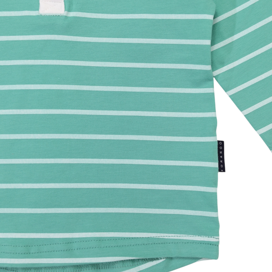 Striped Rugby Top Green
