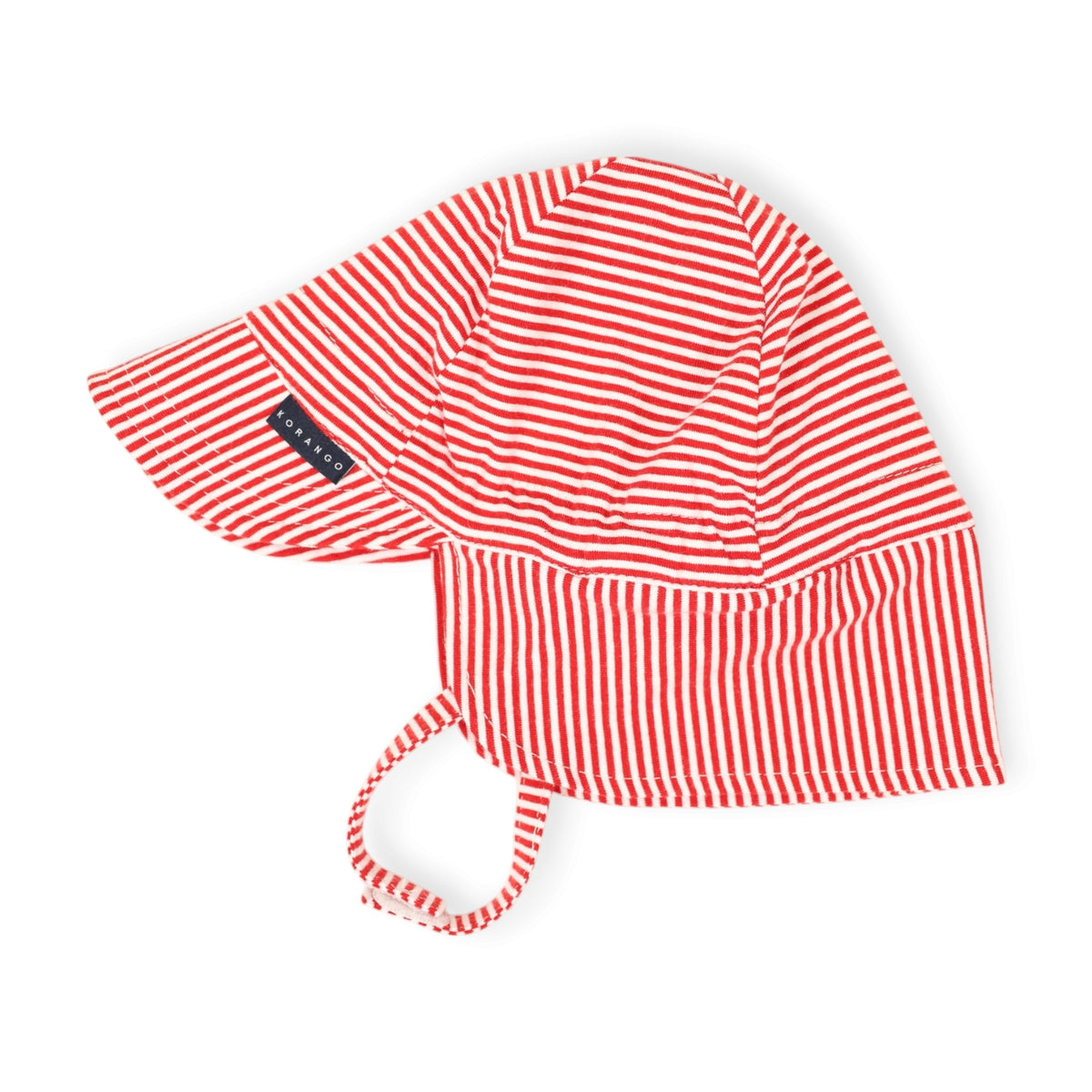 Cotton Legionnaires Sun Hat Red Stripe