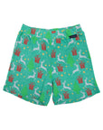 Pyjamas Cotton Modal Xmas Short Sleeve Top & Short Green