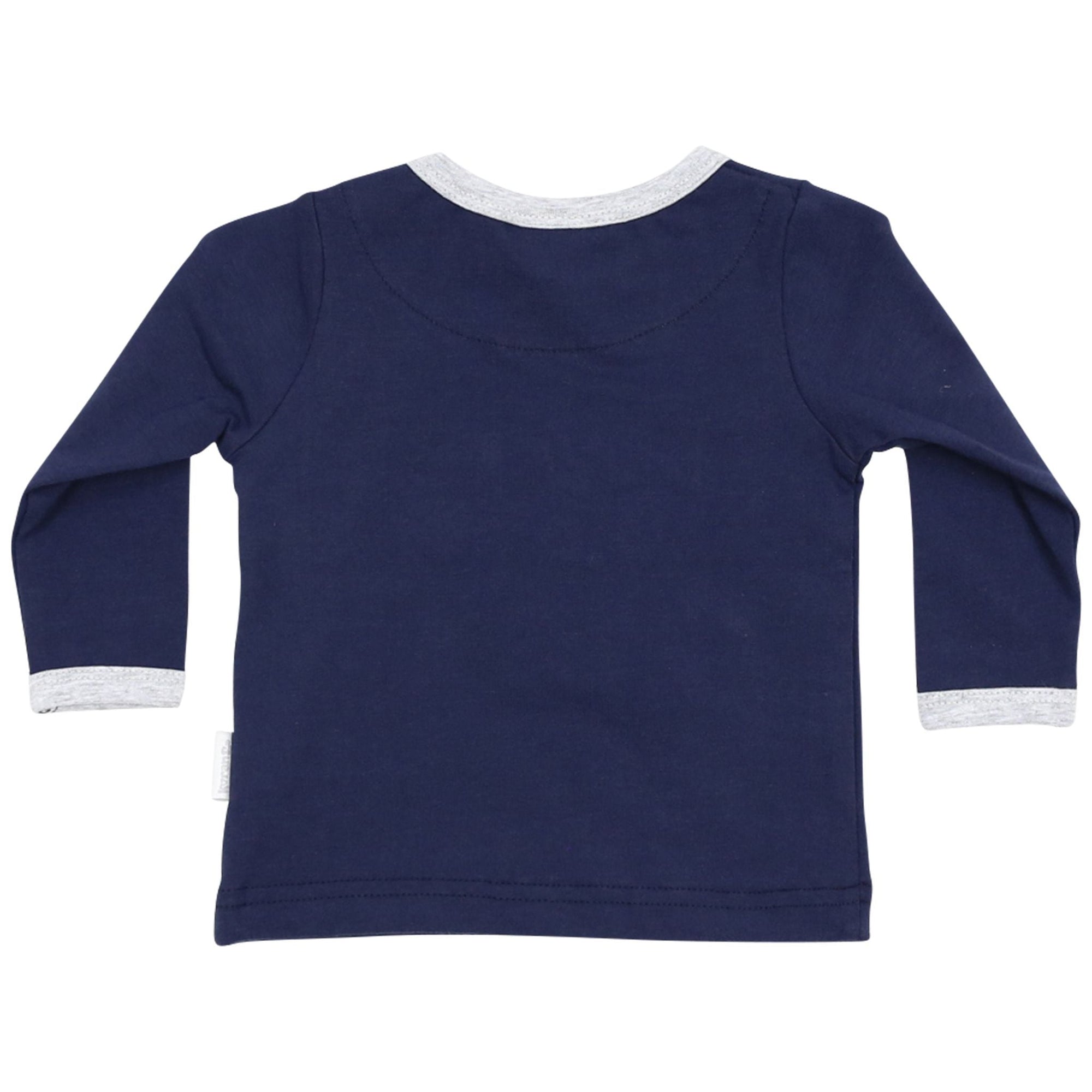 Long Sleeve Top with Truck Navy