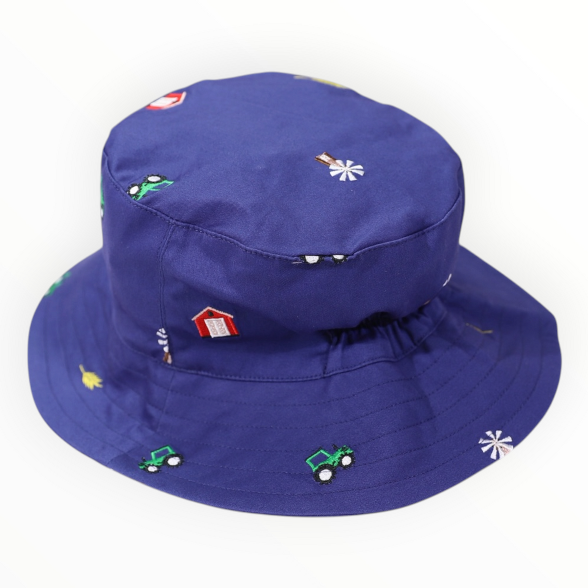 Emb. Sunhat Navy