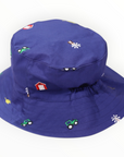 Emb. Sunhat Navy