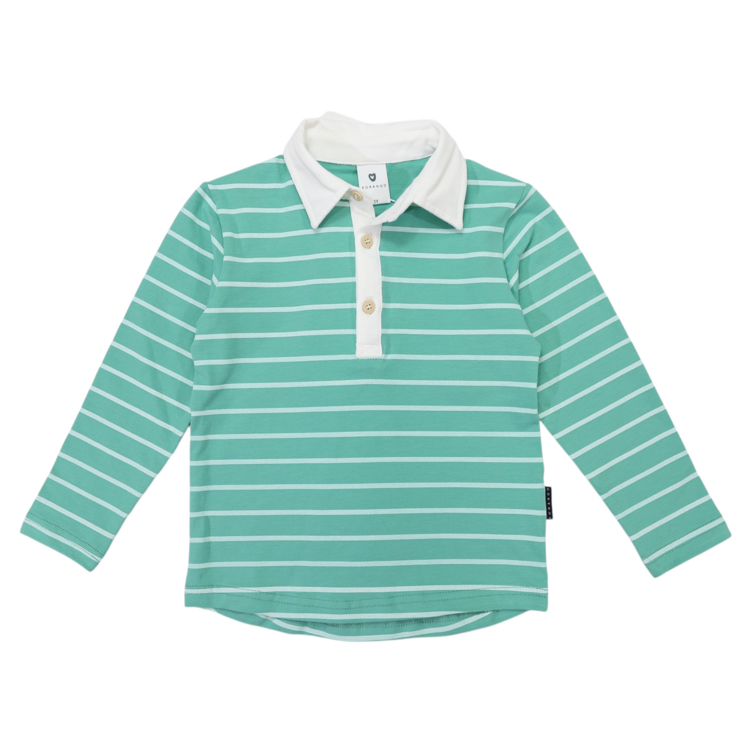 Striped Rugby Top Green