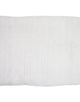 Textured Knit Blanket White