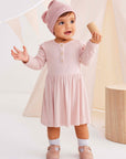 Cotton Modal Dress Dusty Pink
