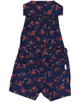 Navy Floral Floral Zip Playsuit