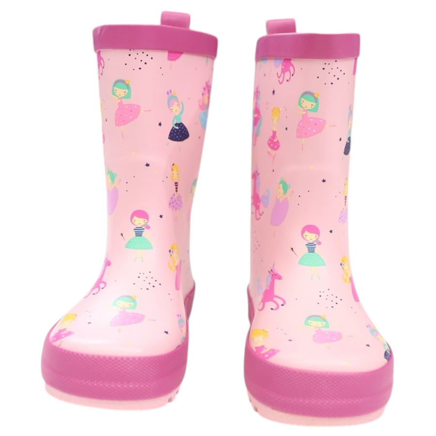 Dancing Unicorn Gumboot Pink