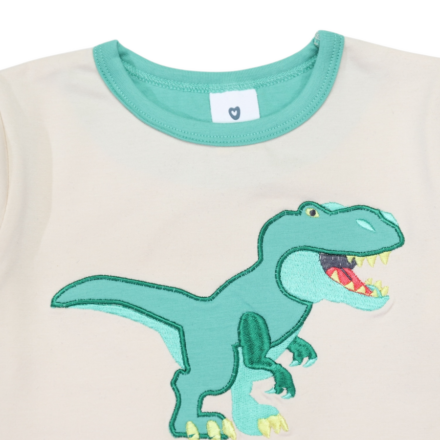 T-REX Applique Tee Beige