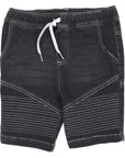 Denim Knit Short Charcoal