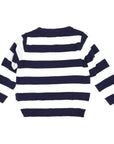 Shark Knit Sweater Navy Stripe