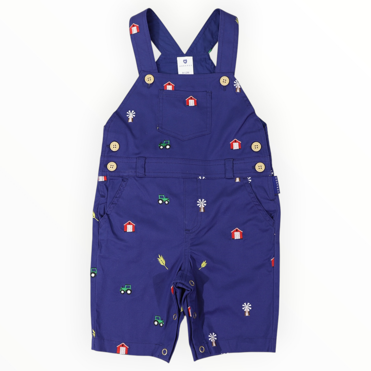 Emb. Overall Navy