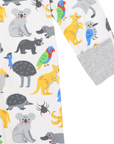 Australian Animal Zip Onesie Grey