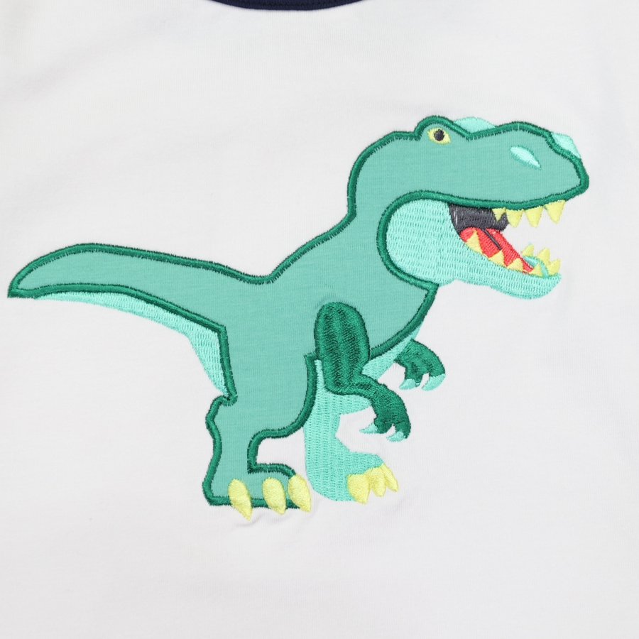 T-REX Applique Tee Grey