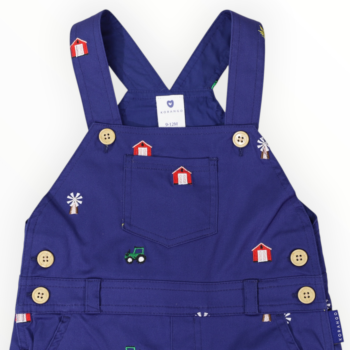 Emb. Overall Navy