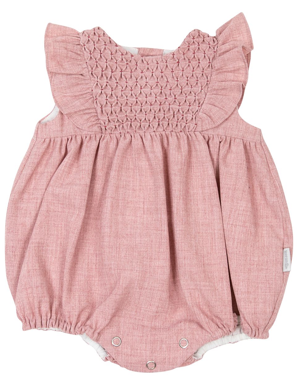 Smocked Pink Sunsuit