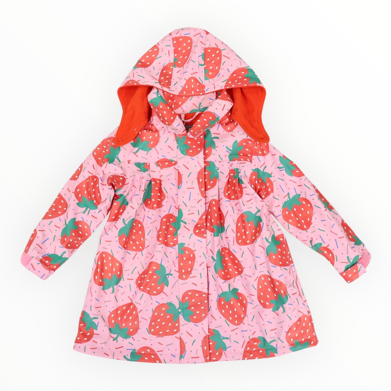 Strawberries & Sprinkles Raincoat Pink