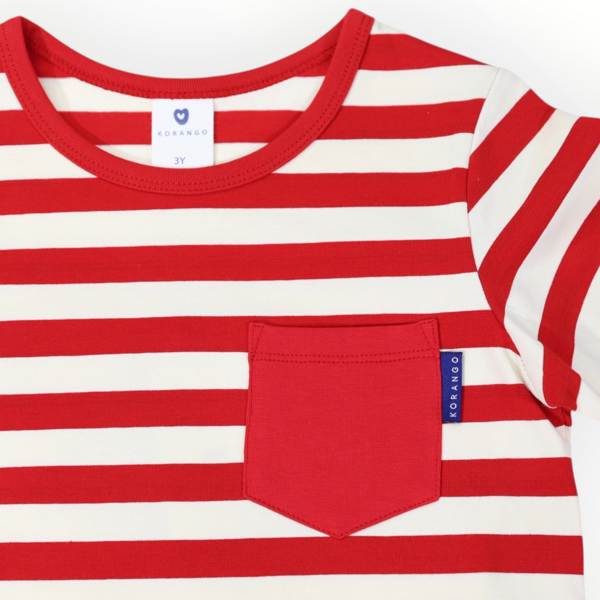 Striped Tee Red