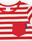 Striped Tee Red