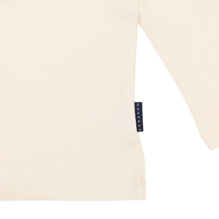 Collared Tee Beige