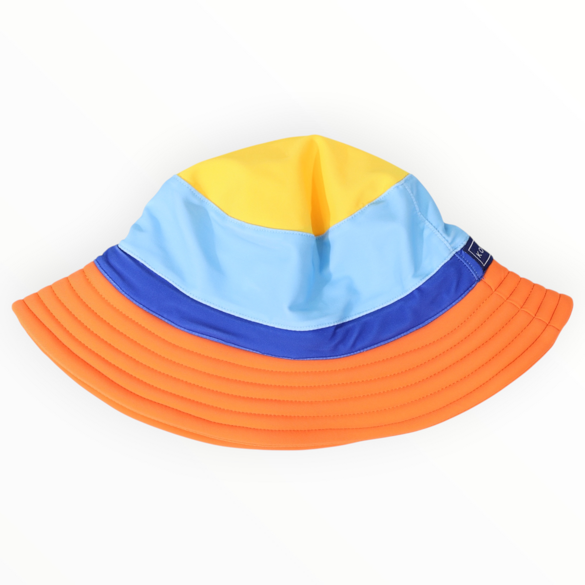 Colour Block Swim Hat Blue