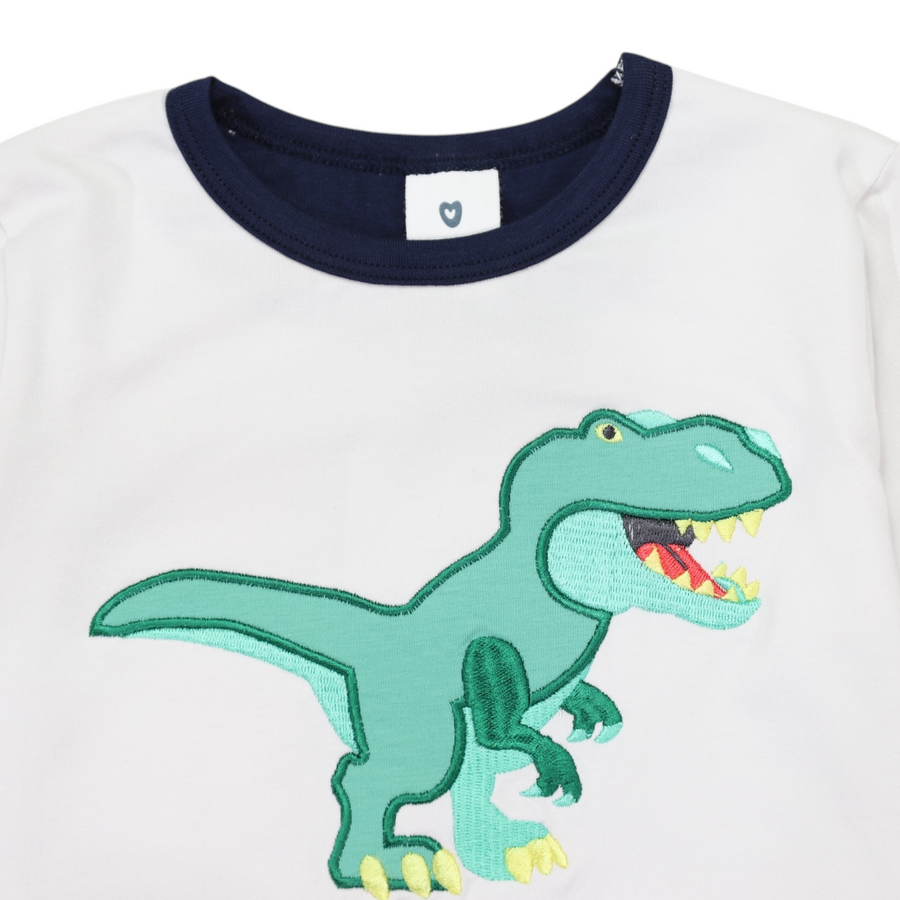 T-REX Applique Tee Grey