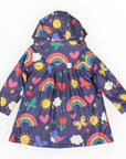 Spring Rainbow Raincoat Navy