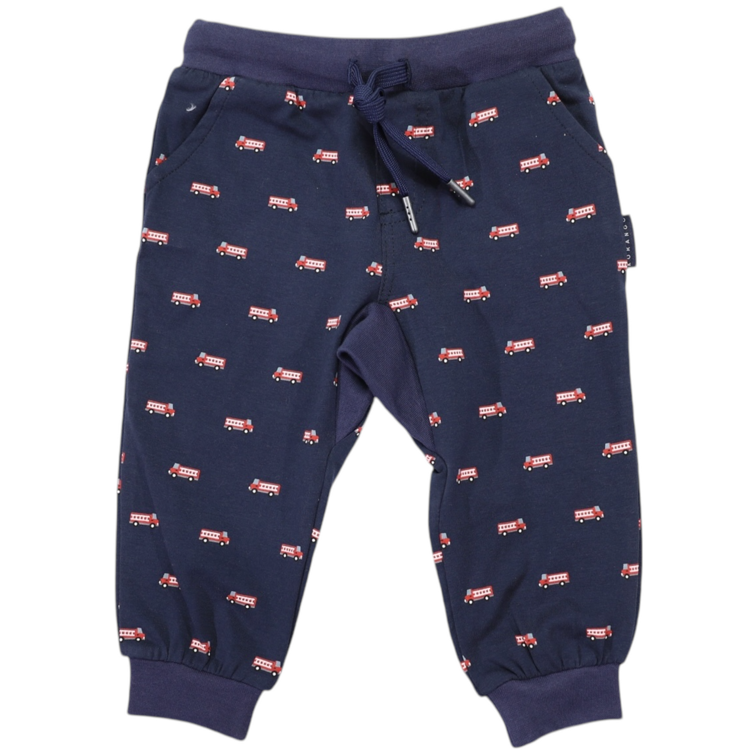 Fire Truck Printed Cotton Pant Navy