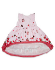 Strawberry Hearts Frill Dress White