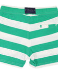 Striped Cotton Short Green Stripe
