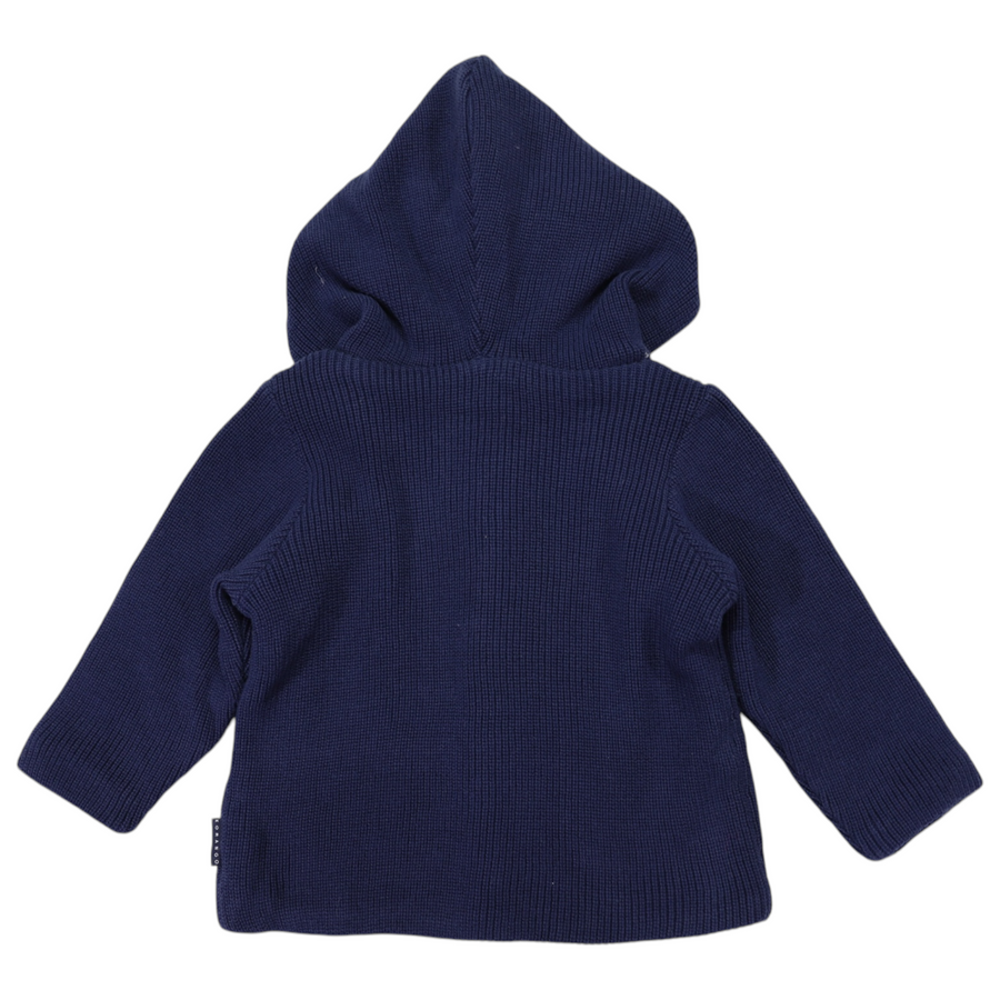 Lined Knit Jacket Navy