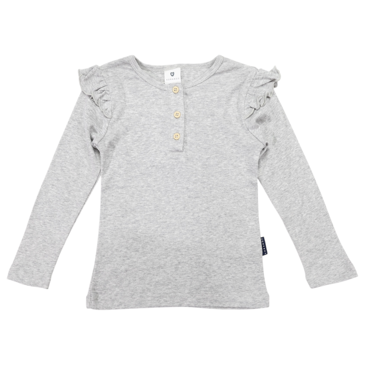 Cotton Modal Top Grey Marle