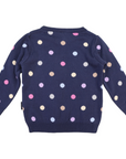 Polkadot Sweater Navy