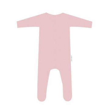 Organic Pointelle Romper Pink