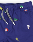 Emb. Short Navy