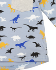 Hooded Dino Top Blue