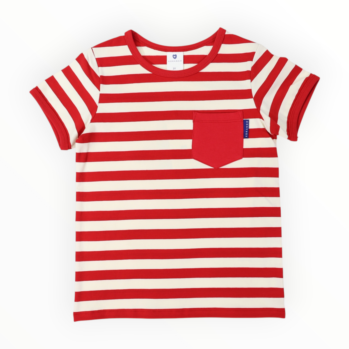 Striped Tee Red