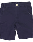 Stretch Cotton Twill Short Navy